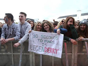 Os 30 Seconds to Mars são uma das principais atrações da 11.ª edição do Marés Vivas Foto: DR