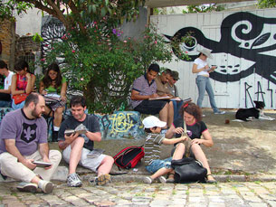 Em 2008, o "SketchCrawl" juntou mais de 120 participantes em S. Paulo Montalvo Machado