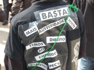 Basta foi a palavra de ordem do protesto Foto: Teresa Castro Viana