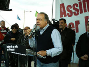 Líder da CGTP lembrou a manifestação que juntou 200 mil pessoas em Lisboa Foto: Joana Correia / Arquivo JPN