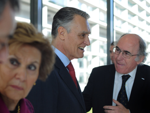 Cavaco Silva esteve presente na inauguração dos três novos edifícios da Universidade do Porto Foto: Eduardo Pereira
