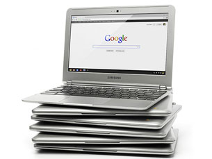 O "Chromebook" é fabricado entre Google e Samsung Foto: DR