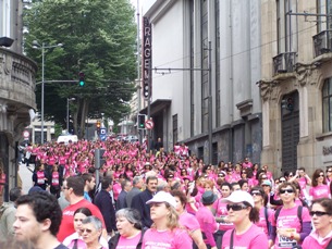 Mais de 14 mil mulheres participaram na quarta edição da "Corrida da Mulher" Foto: Renata Silva