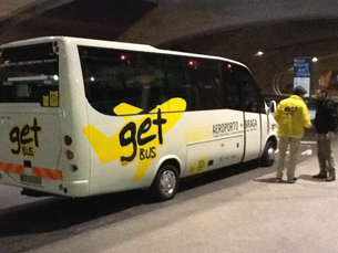 Desde fevereiro já foram transportados pela Get Bus cerca de 2.700 passageiros Foto: DR