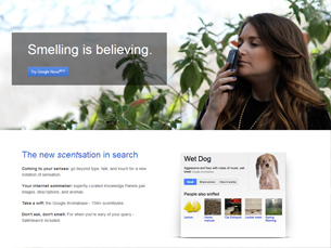 Google deixa a promessa de transmissão de cheiros Foto: DR