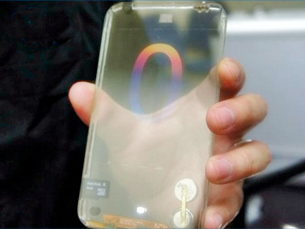 Smartphone transparente: protótipo da Polytron Technologies Foto: Polytron Technologies