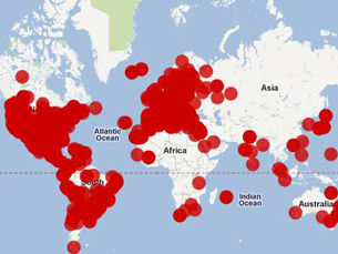 Mais de 950 cidades do Mundo resolveram participar nos protestos Foto: United for global change