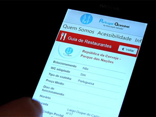 Esta aplicação é a versão móvel da página Portugal Acessível, criada em 2008 Foto: DR