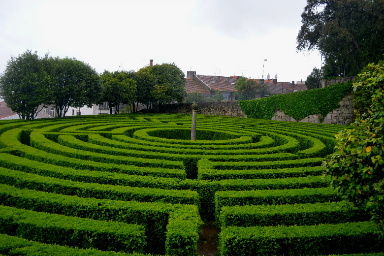 O labirinto de São Roque foi utilizado para esconder uma das balizas do percurso de orientação.
