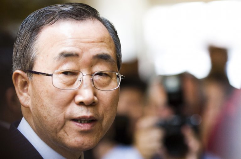O Secretário-Geral da ONU termina o seu mandato no final deste ano.