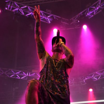 Dengaz foi um dos rappers a atuar no segundo dia do festival.