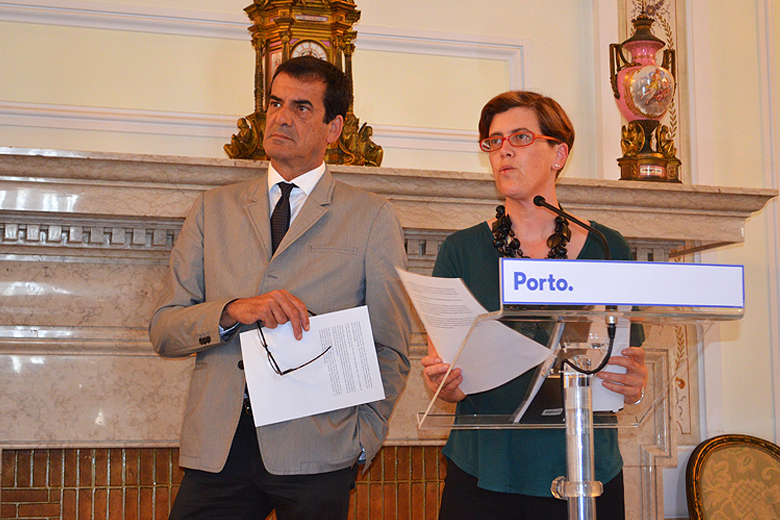 Rui Moreira e Cristina Pimentel apresentaram esta terça-feira o plano de Regeneração das Ruas do Porto.