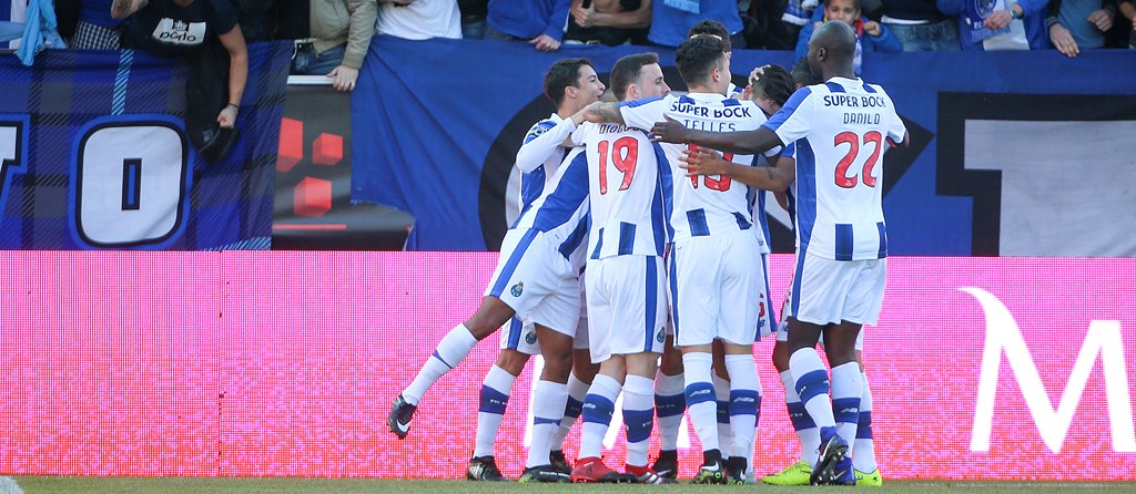 O FC Porto festejou quatro golos em Santa Maria da Feira.