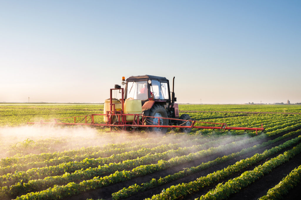 Glifosato é o principal componente da maioria dos pesticidas utilizados