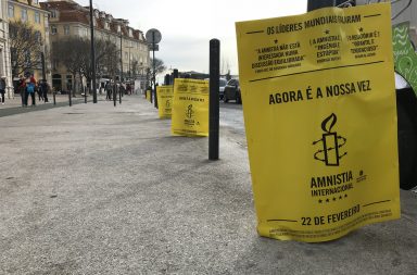 A Amnistia Internacional Portugal promoveu publicamente a divulgação do Relatório Anual através de ações/teasers.