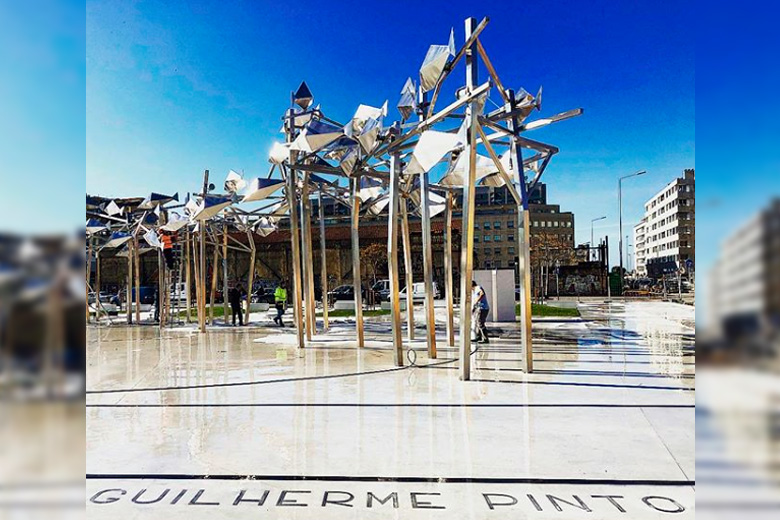 A nova Praça Guilherme Pinto é inaugurada no sábado.