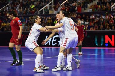 A Espanha bateu a seleção Portuguesa por 4-0 na final do Euro de futsal Feminino.