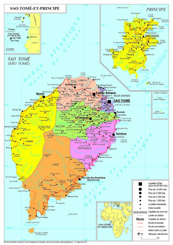 Mapa São Tomé e Príncipe